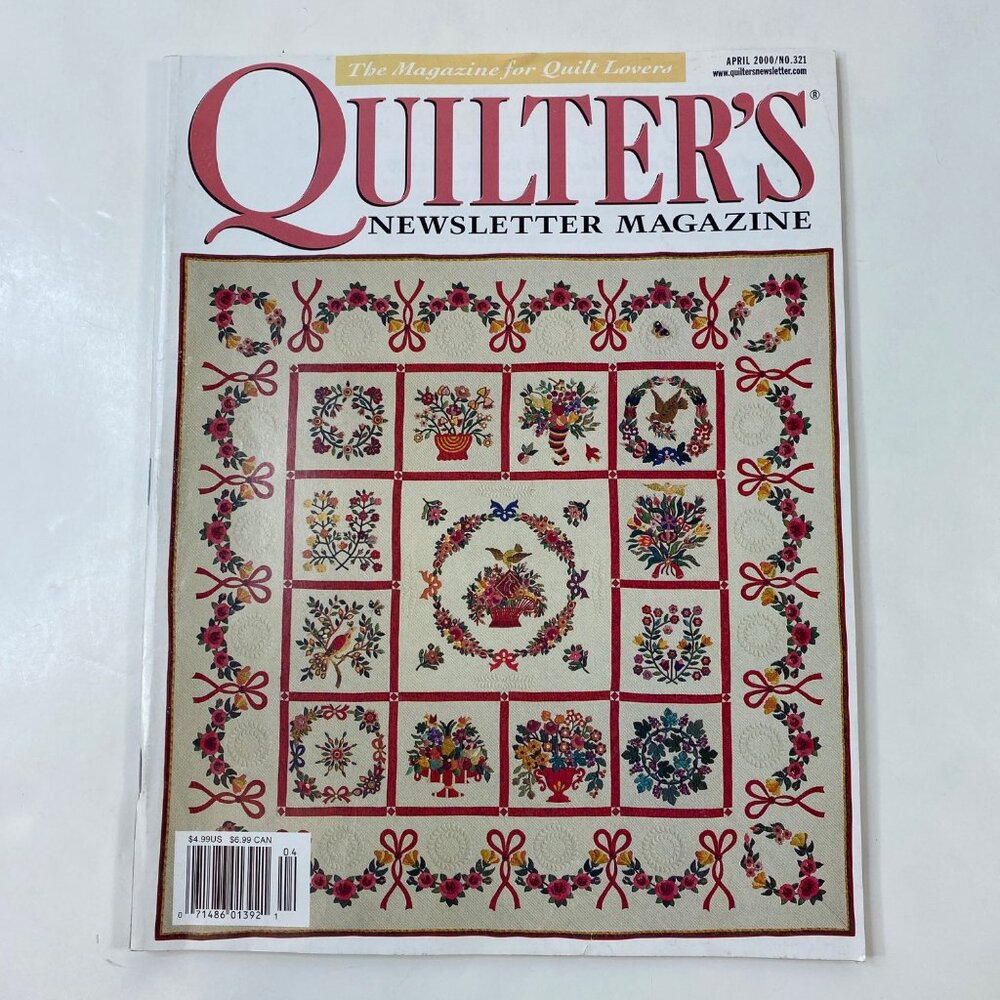 Quilters Newsletter Magazine April 2000 No. 321 Edition Patterns Tip Articles